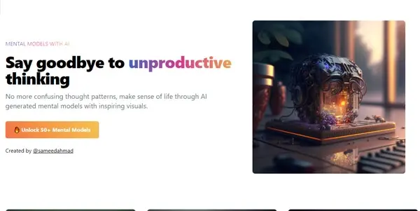 Screenshot of Mental Models AI