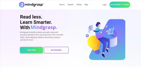 Screenshot of Mindgrasp