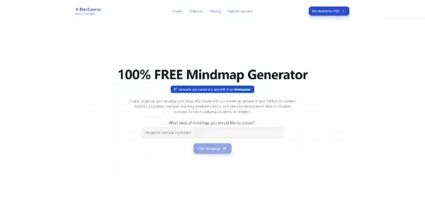 Screenshot of Mindmap Generator