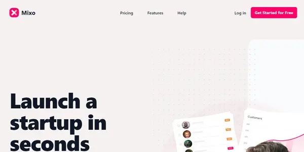 Screenshot of Mixo AI