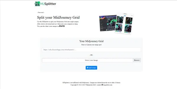 Screenshot of MJSplitter