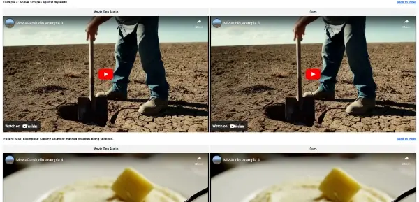 Screenshot of MMAudio
