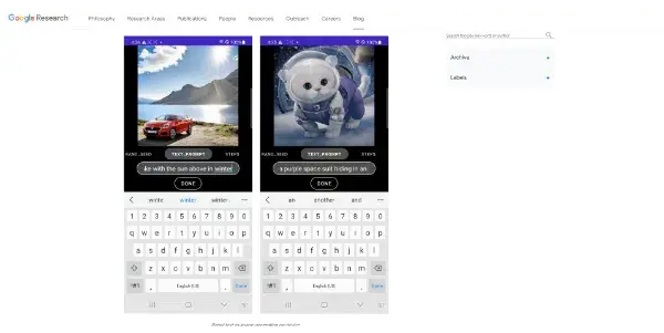 Screenshot of MobileDiffusion by Google