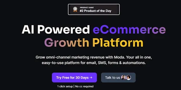 Screenshot of Moda AI