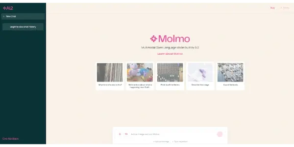 Screenshot of Molmo by Ai2
