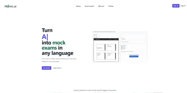 Screenshot of Monic AI