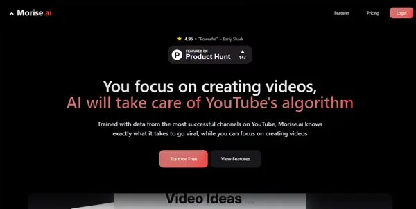 Screenshot of Morise AI