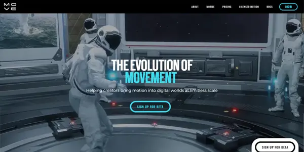 Screenshot of Move AI