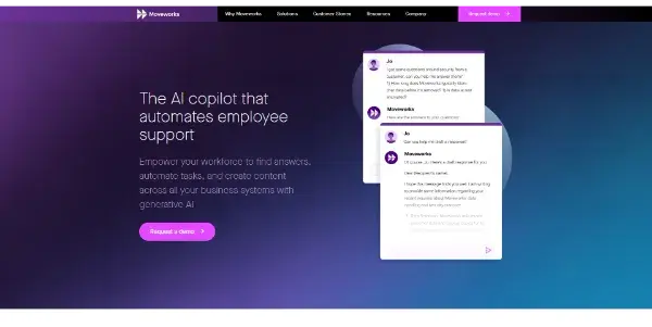 Screenshot of Moveworks