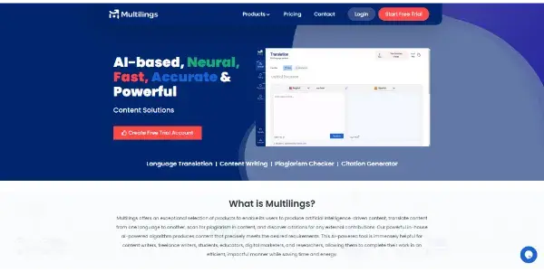 Screenshot of Multilings