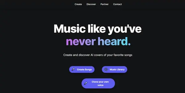 Screenshot of Musicfy