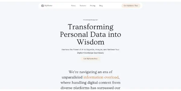 Screenshot of MyMemo