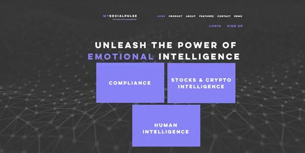 Screenshot of MySocialPulse