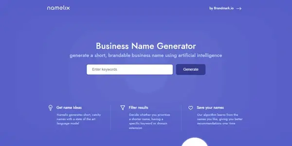 Screenshot of Namelix