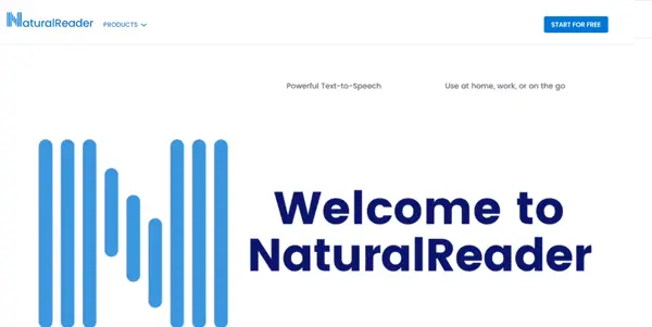 Screenshot of NaturalReaders