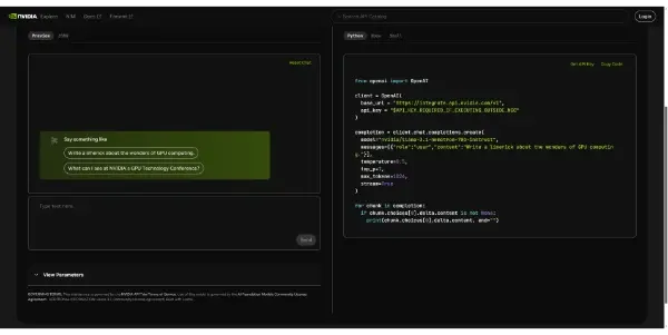 Screenshot of Nemotron-70B