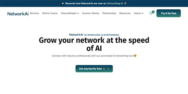 Screenshot of Network AI
