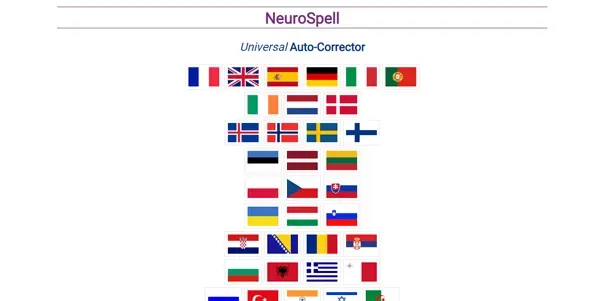 Screenshot of NeuroSpell