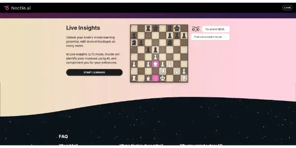 Screenshot of Noctie AI