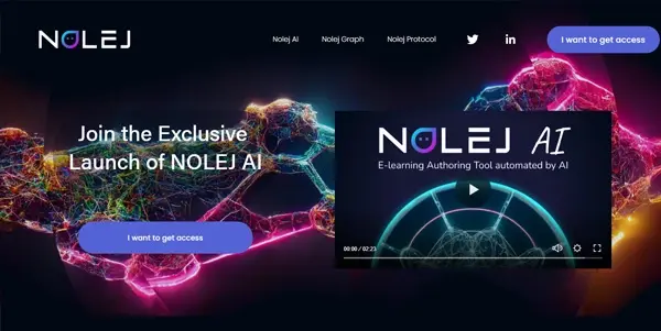 Screenshot of Nolej
