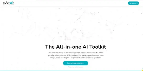 Screenshot of Nubrain.ai
