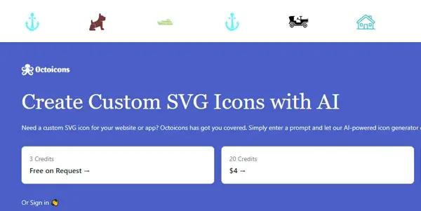 Screenshot of Octoicons