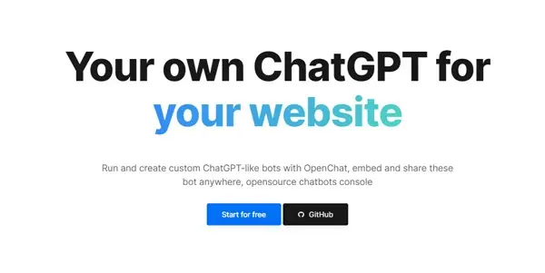 Screenshot of OpenChat
