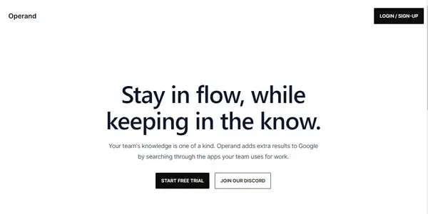 Screenshot of Operand AI