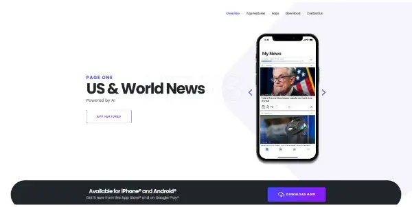 Screenshot of Pageone
