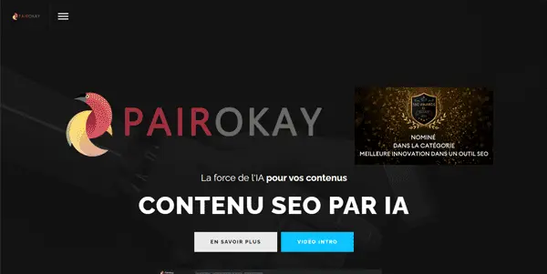 Screenshot of PairOkay