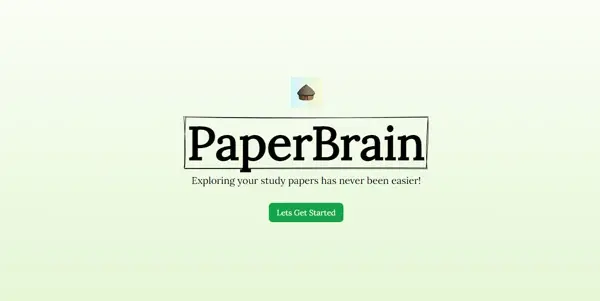 Screenshot of PaperBrain