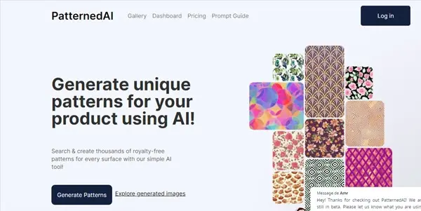 Screenshot of PatternAI