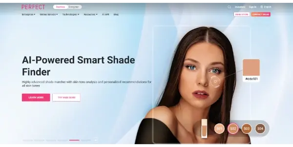 Screenshot of PerfectCorp Business