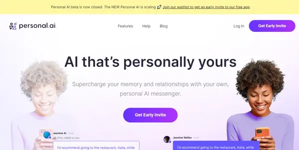 Screenshot of Personal AI