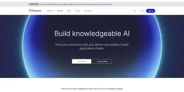 Screenshot of Pinecone