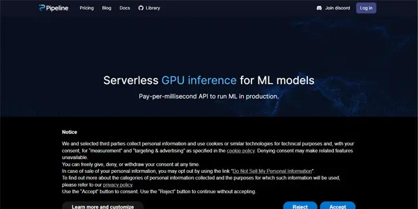 Screenshot of Pipeline AI