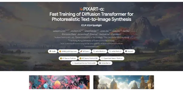 Screenshot of PIXART-α