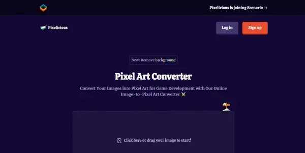 Screenshot of Pixelicious