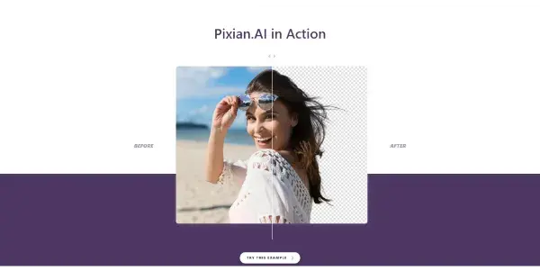 Screenshot of Pixian.ai