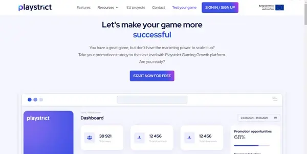 Screenshot of Playstrict