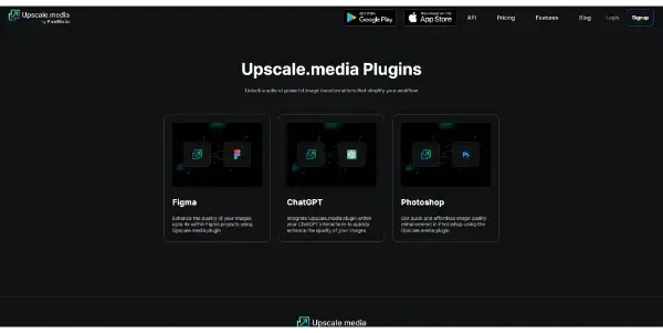 Screenshot of Plugins by Upscale.media