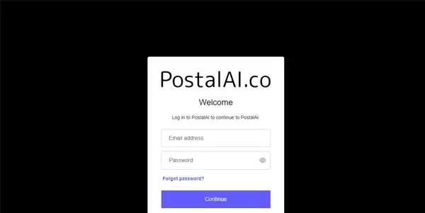 Screenshot of PostalAI