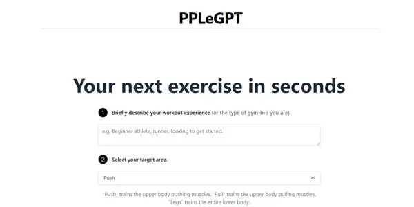 Screenshot of PPLEGPT