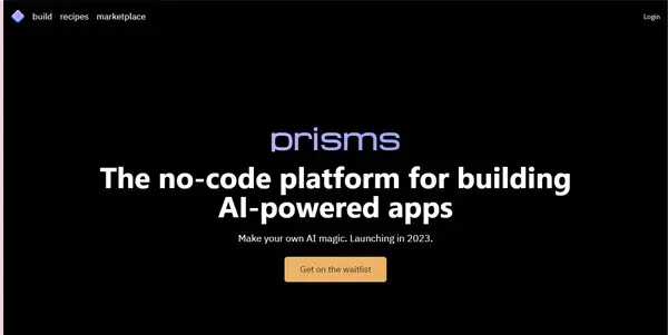 Screenshot of Prisms AI