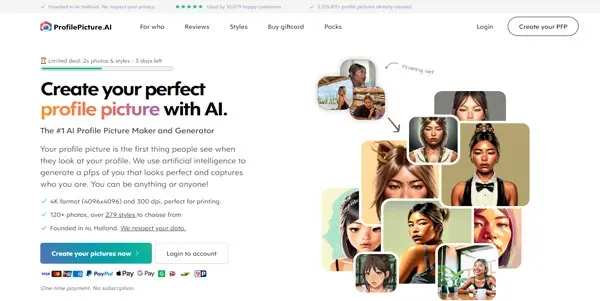 Screenshot of Profil Picture AI