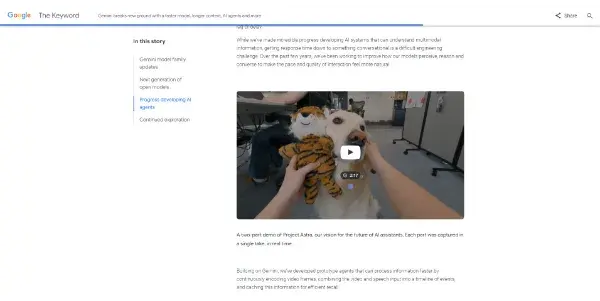 Screenshot of Project Astra by Google