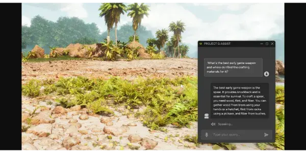 Screenshot of Project G-Assist
