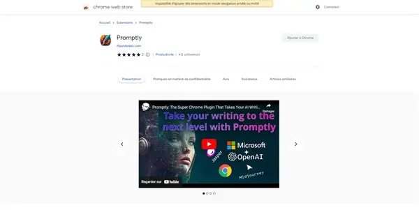 Screenshot of Promptly