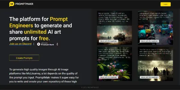 Screenshot of Promptmakr