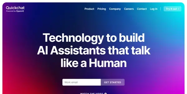 Screenshot of Quickchat AI